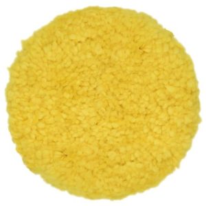 BOINA DUPLA FACE DE LÃ AMARELA MACIA 8" - FAMILIA DO BRILHO