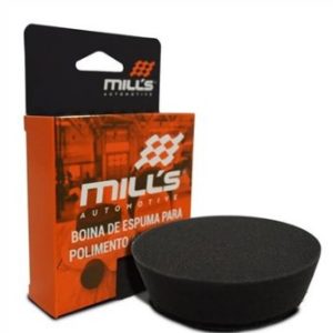 BOINA DE ESPUMA PRETA SUPER MACIA 3" - SUPER LUSTRO ROTATIVA - MILLS