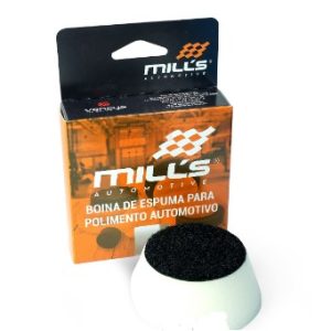 BOINA DE ESPUMA BRANCA AGRESSIVA 1,2" - CORTE ROTATIVA - MILLS