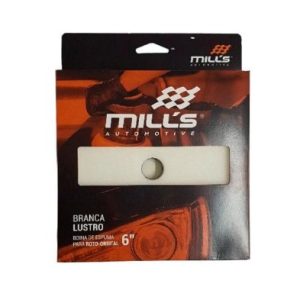 BOINA DE ESPUMA BRANCA MACIA 6" - LUSTRO ROTO-ORBITAL - MILLS