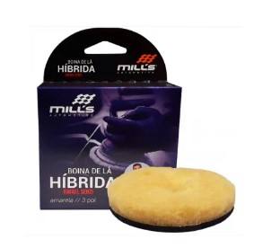 BOINA HÍBRIDA AMARELA 3" (R.SENZI) - CORTE LEVE - INTERFACE EVA P/ ORBITAL LIVRE - MILLS