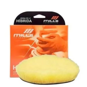 BOINA DE LÃ HÍBRIDA AMARELA 3" ROTATIVA - CORTE LEVE - MILLS