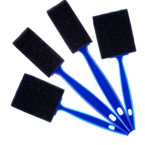 KIT 4 PINCEIS DE ESPUMA DETALHAMENTO VONIXX